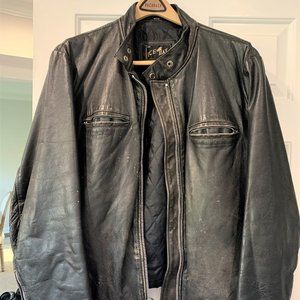 Biker Leather Jacket size Large